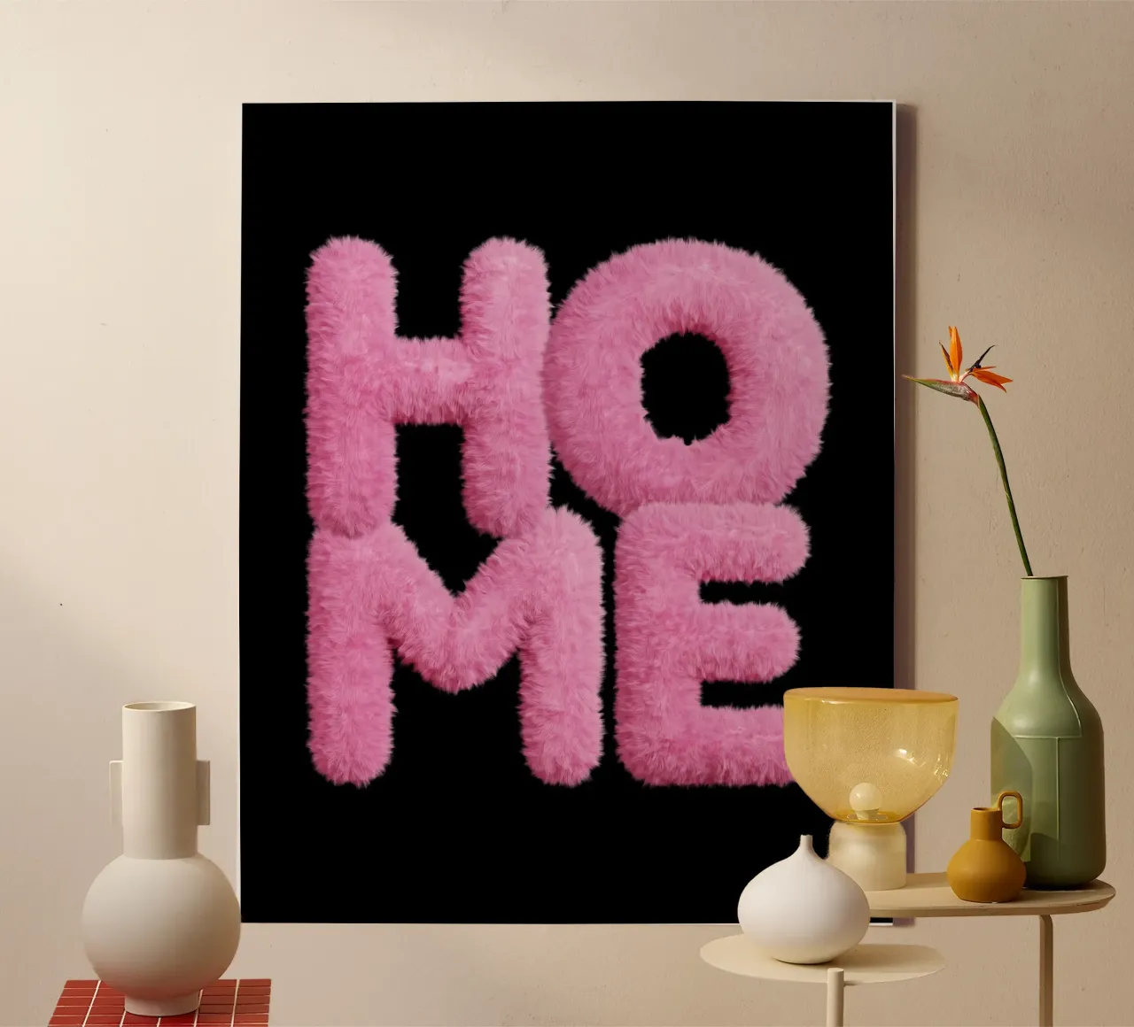 home b tela con Cornice a cassetta da Ambition Wall