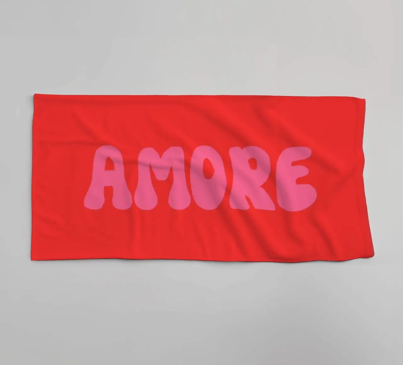 Amore Retro Pink Rot asciugamano da bagno da Alisa Knöß