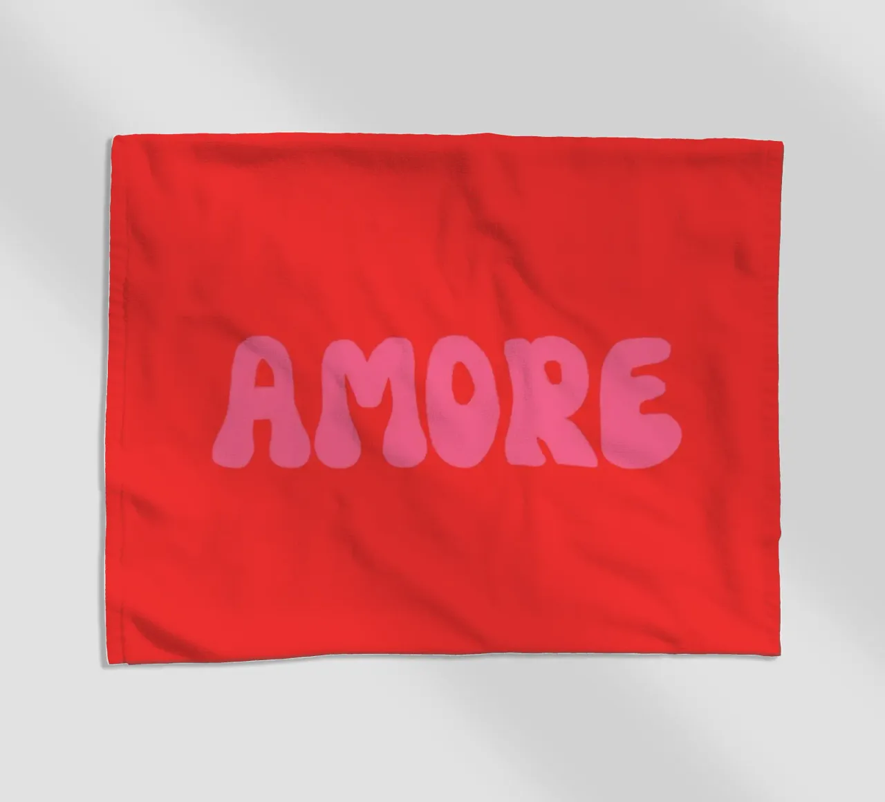 Amore Retro Pink Rot telo mare da Alisa Knöß