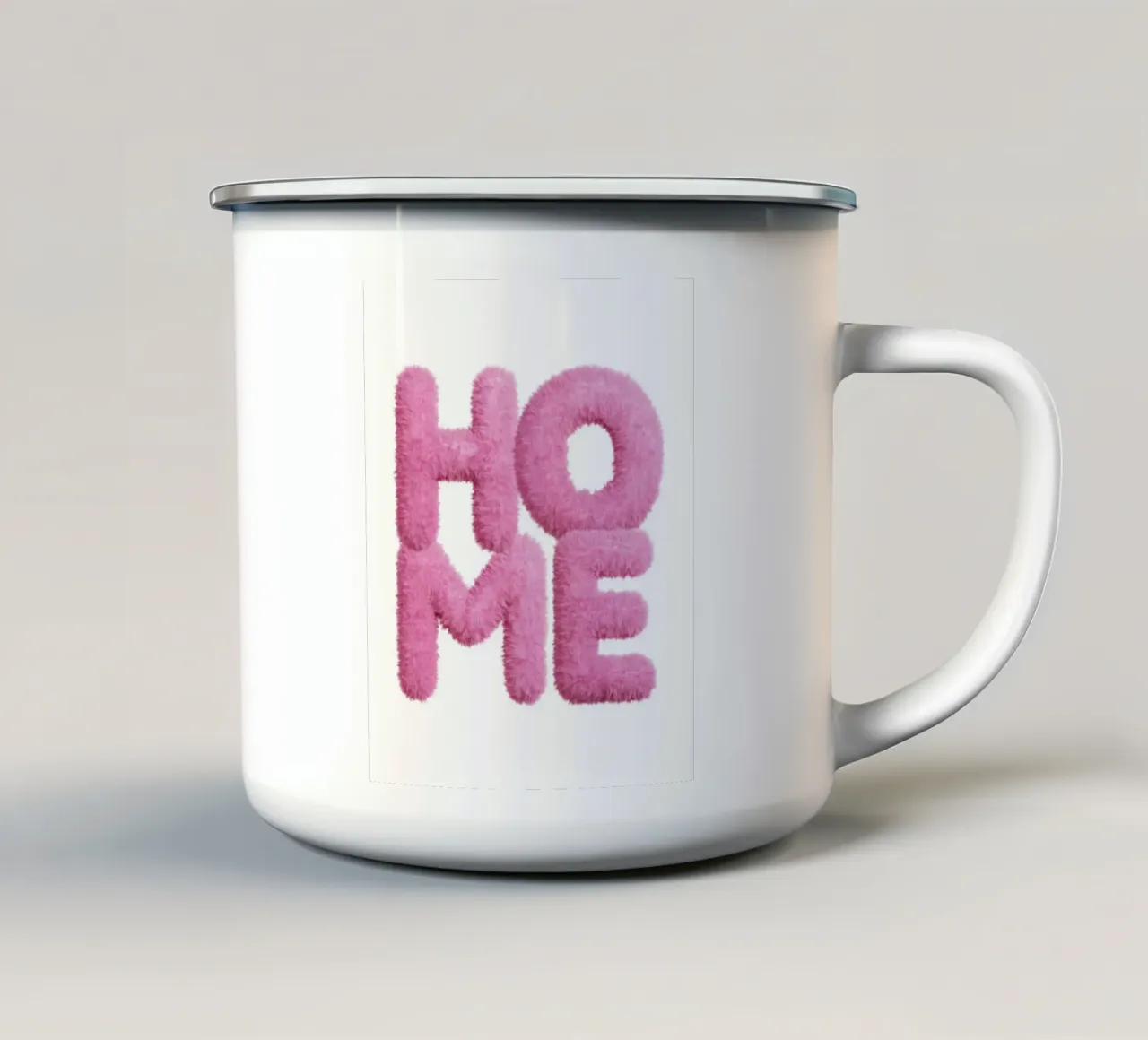 home w tazza in smalto da Ambition Wall