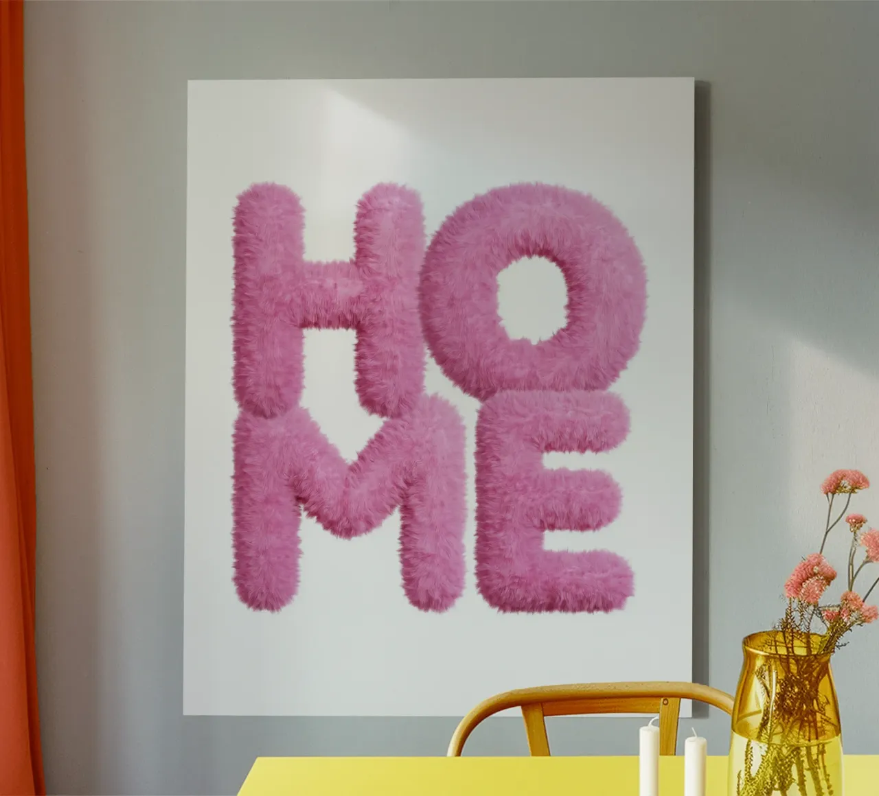 home w tela con Cornice a cassetta da Ambition Wall