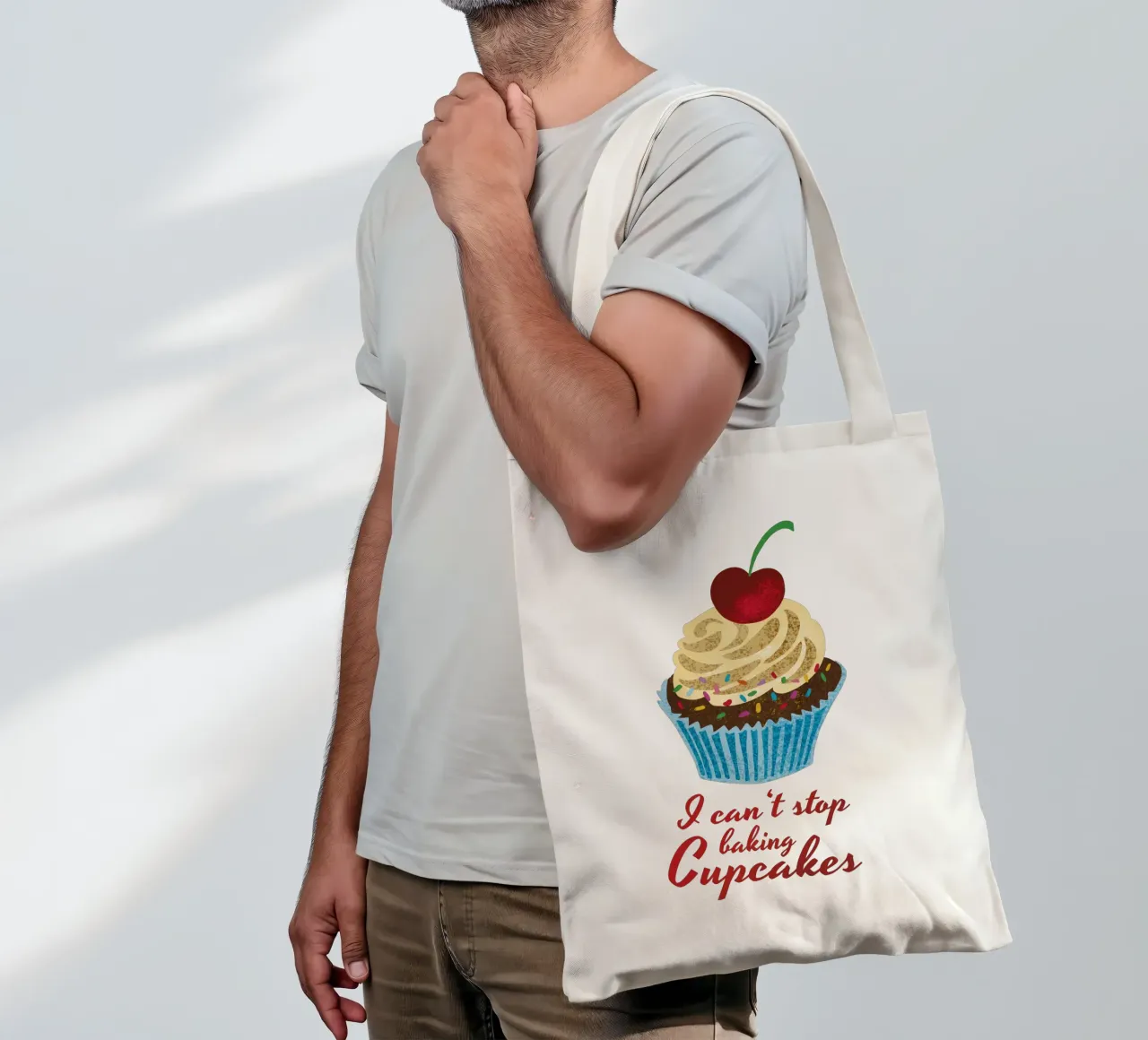 Cupcake in stile retrò borsa in juta da DYDesign