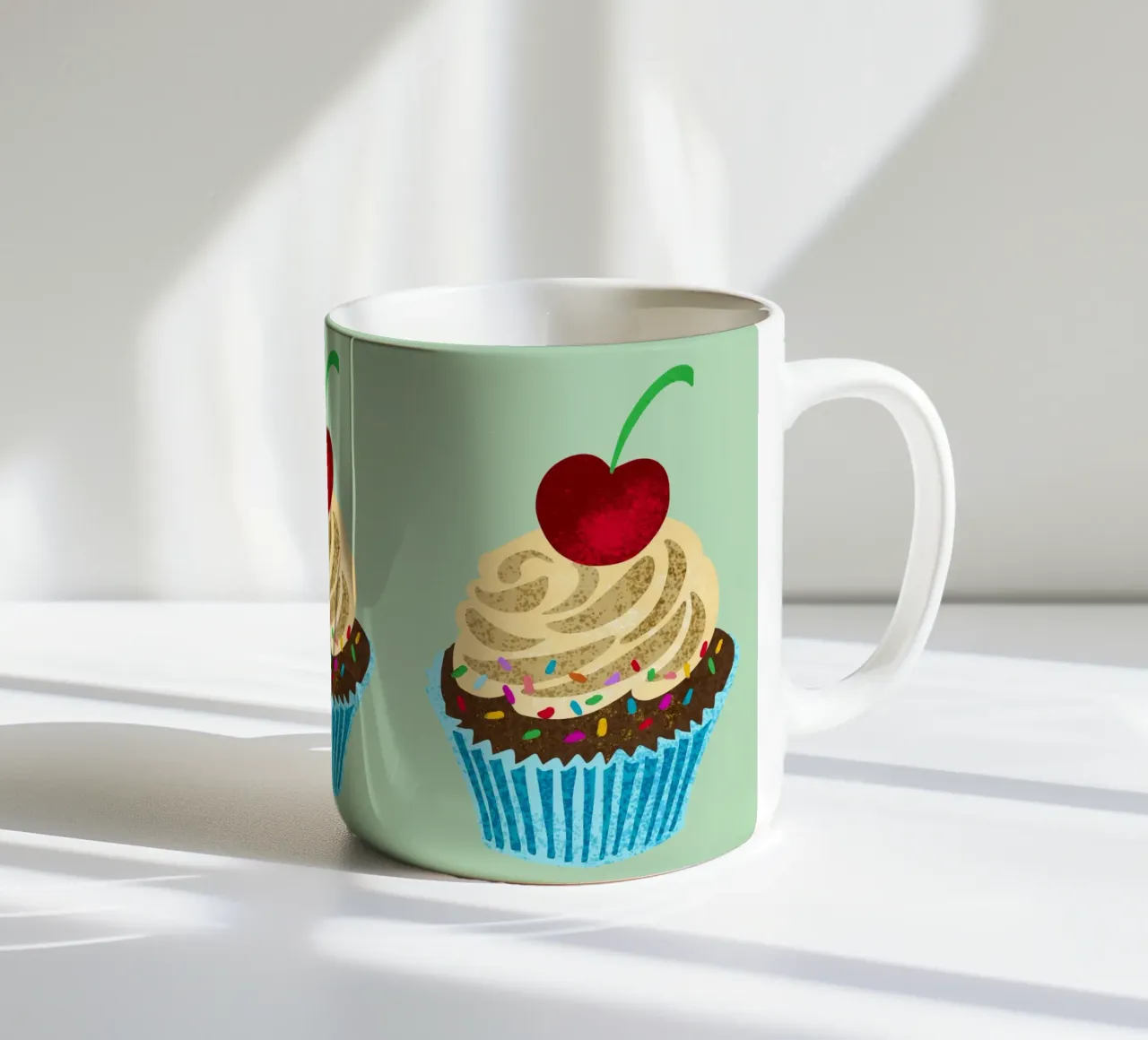 Cupcake in stile retrò tazza in ceramica da DYDesign