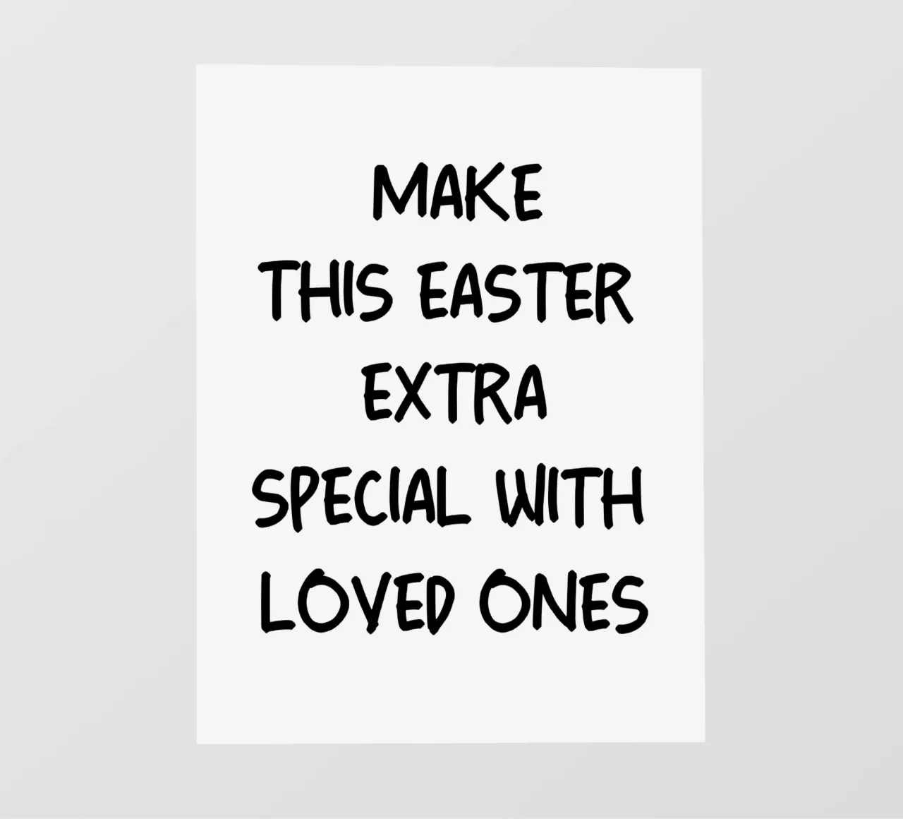 Rendete questa Pasqua ancora più speciale con i vostri cari telo in pvc da YV TYPOGRAPHY