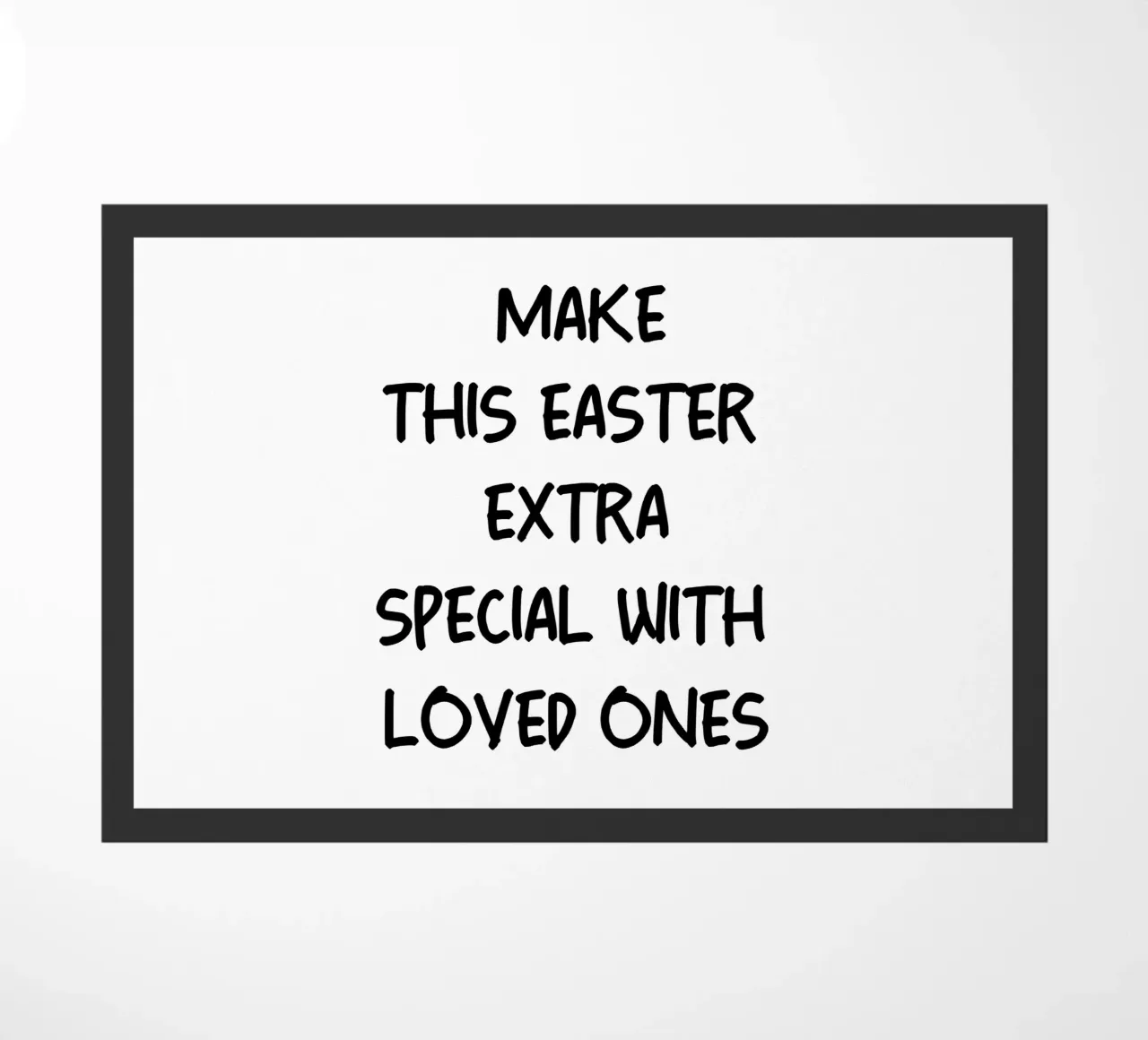 Rendete questa Pasqua ancora più speciale con i vostri cari zerbino da YV TYPOGRAPHY