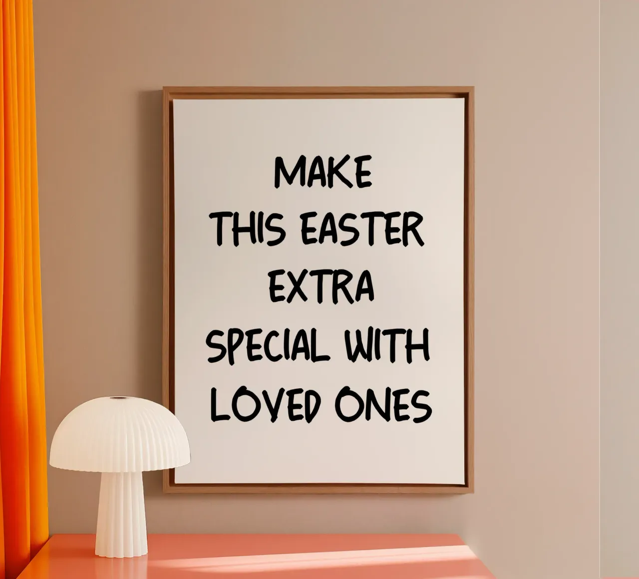 Rendete questa Pasqua ancora più speciale con i vostri cari tela con Cornice a cassetta da YV TYPOGRAPHY