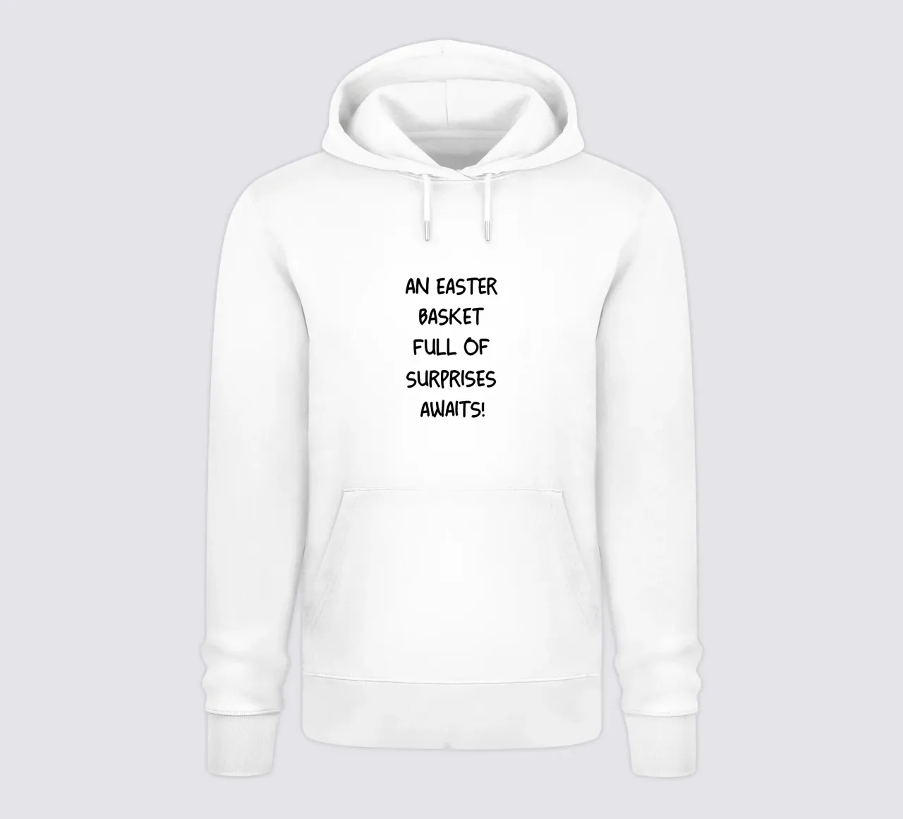 Un cestino di Pasqua pieno di sorprese vi aspetta felpa con cappuccio da YV TYPOGRAPHY