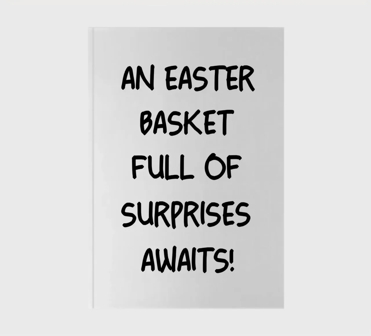 An Easter Basket Full Of Surprise Awaits notebook by YV TYPOGRAPHY
