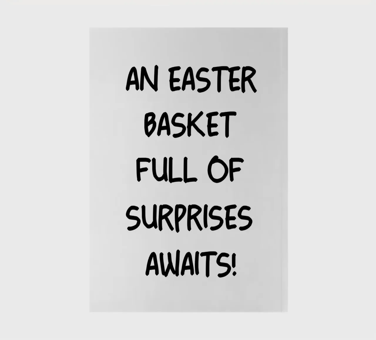 An Easter Basket Full Of Surprise Awaits notebook by YV TYPOGRAPHY