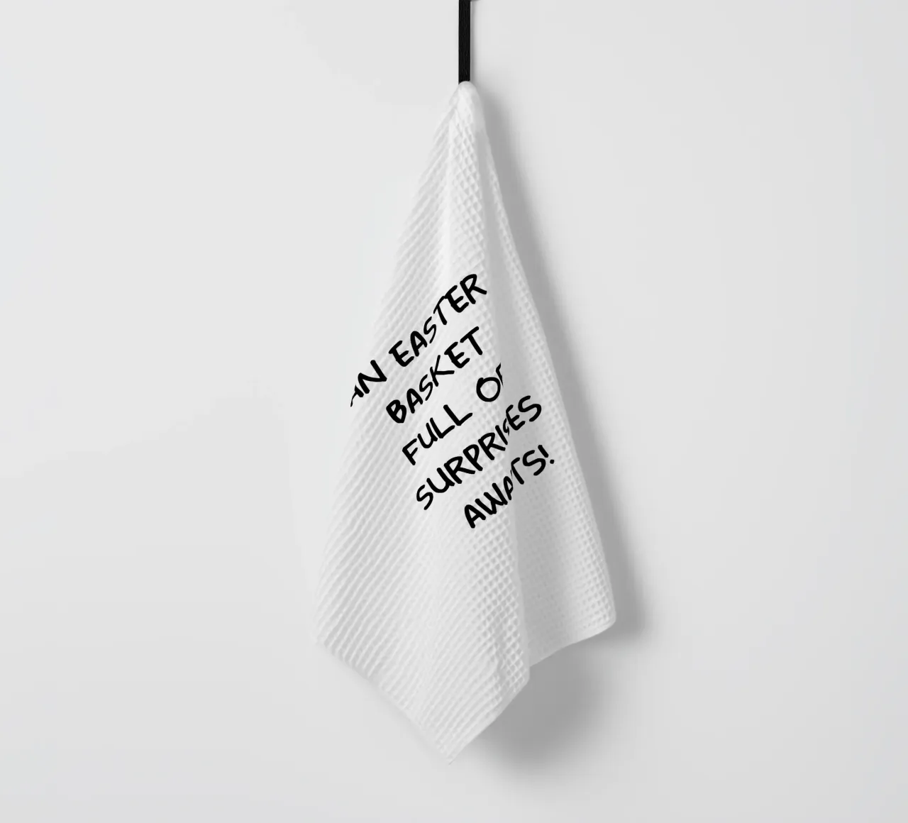 Un cestino di Pasqua pieno di sorprese vi aspetta canovaccio da cucina da YV TYPOGRAPHY