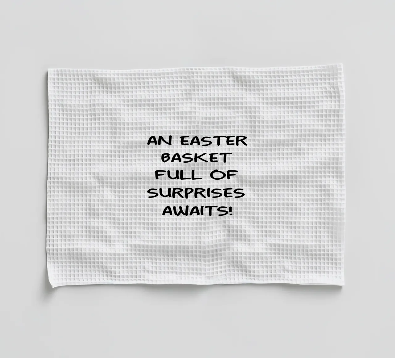 Un cestino di Pasqua pieno di sorprese vi aspetta canovaccio da cucina da YV TYPOGRAPHY