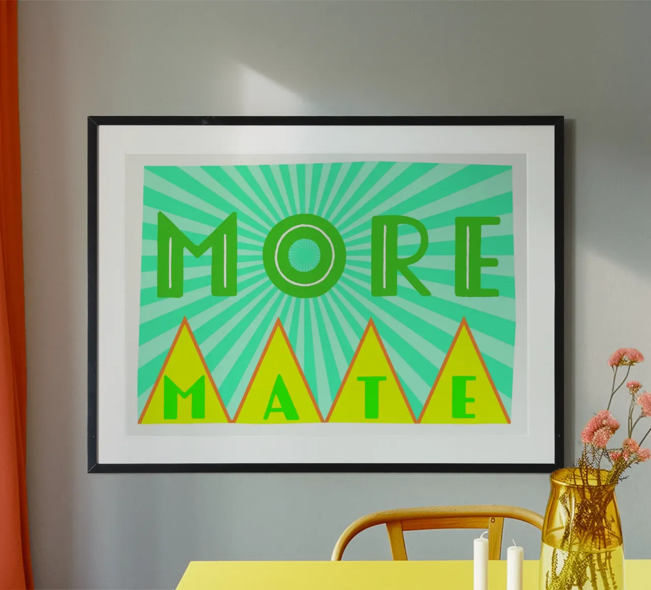 More mate poster con telaio in legno da Limo und Mo