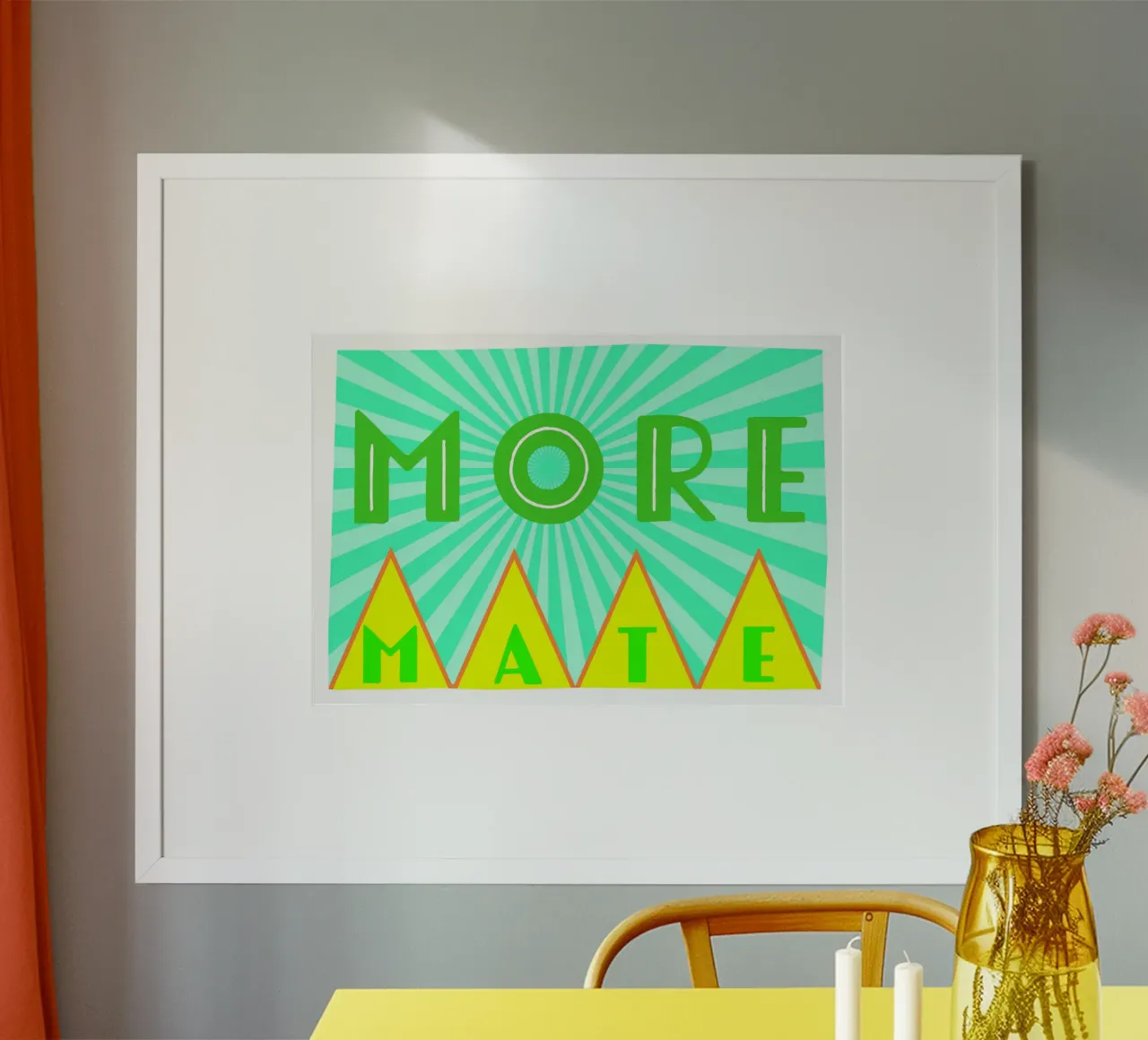 More mate poster con telaio in legno da Limo und Mo