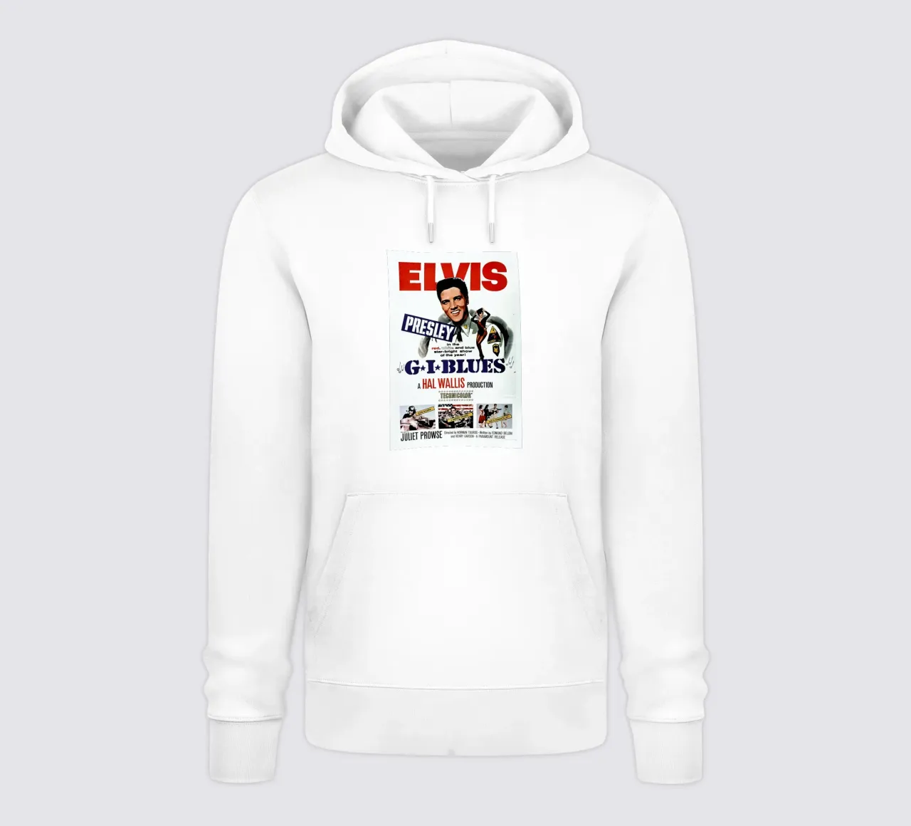 ‘G.I. Blues’ Retro Movie Poster felpa con cappuccio da Gallery Print and Art Limited