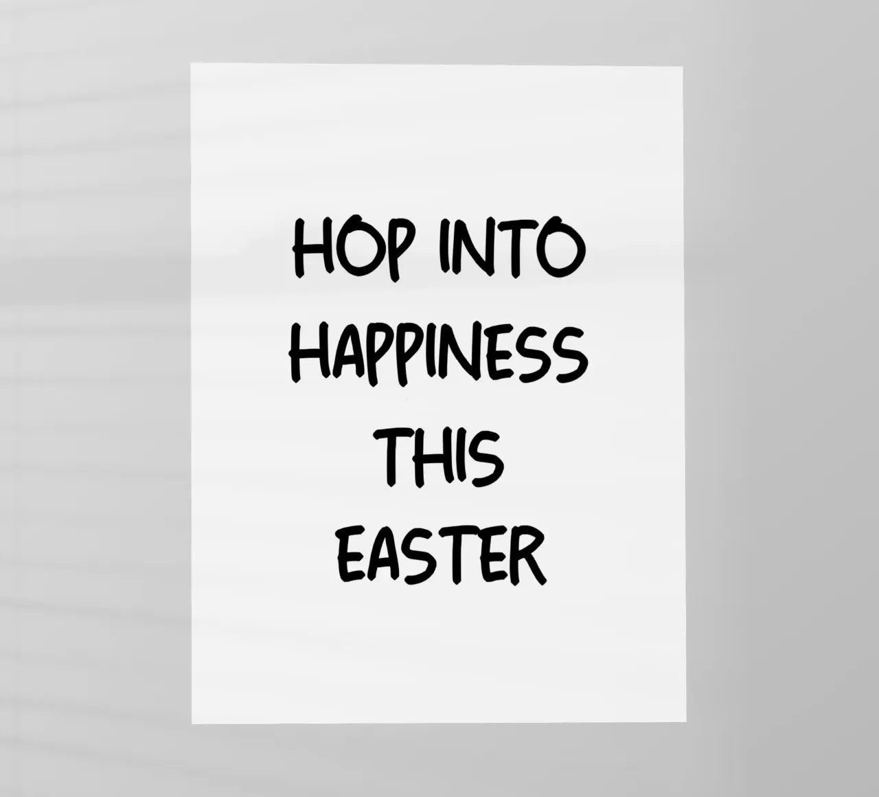 Saltare nella felicità questa Pasqua pellicola backlit da YV TYPOGRAPHY