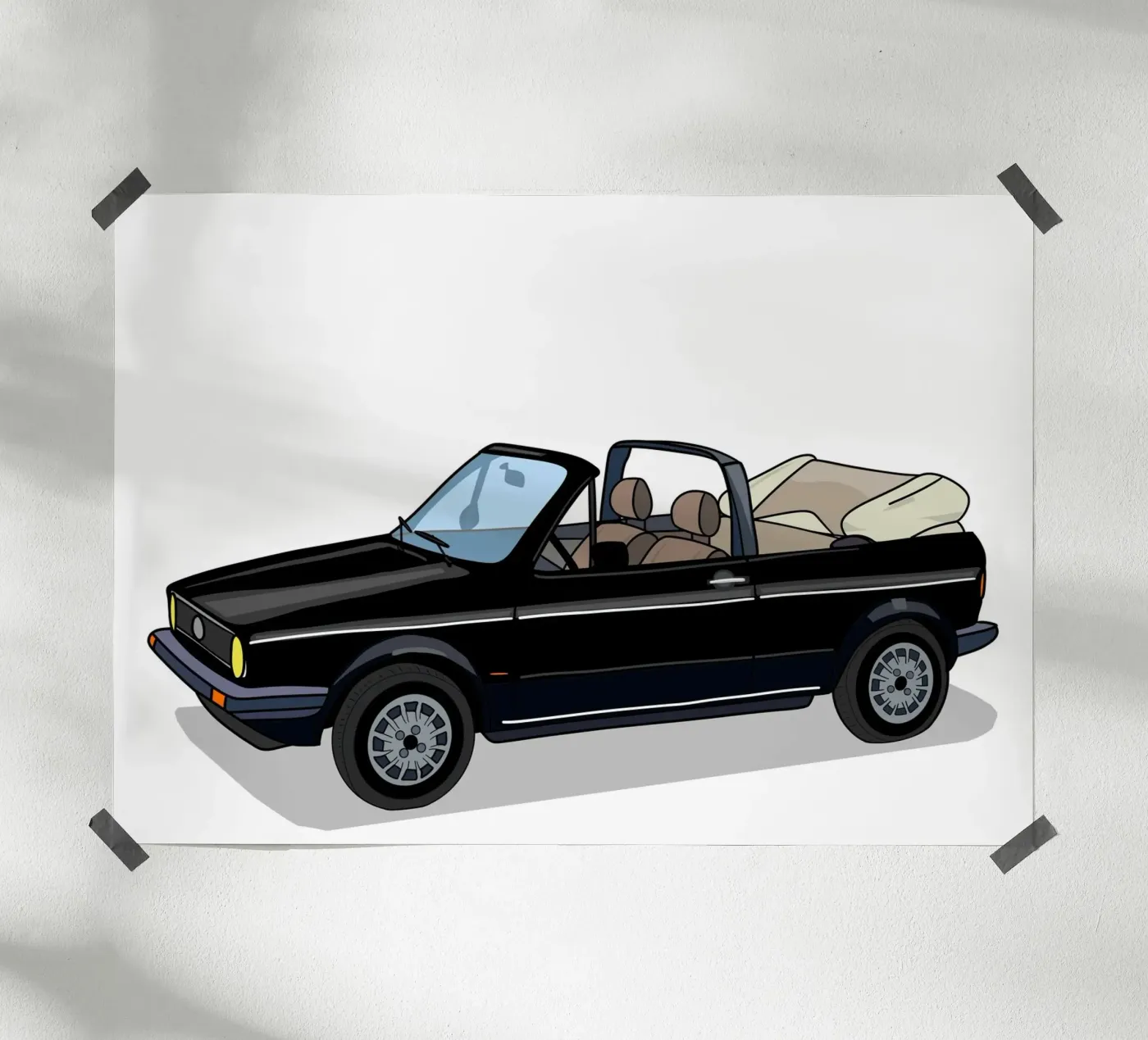 Cabrio poster van Limo und Mo
