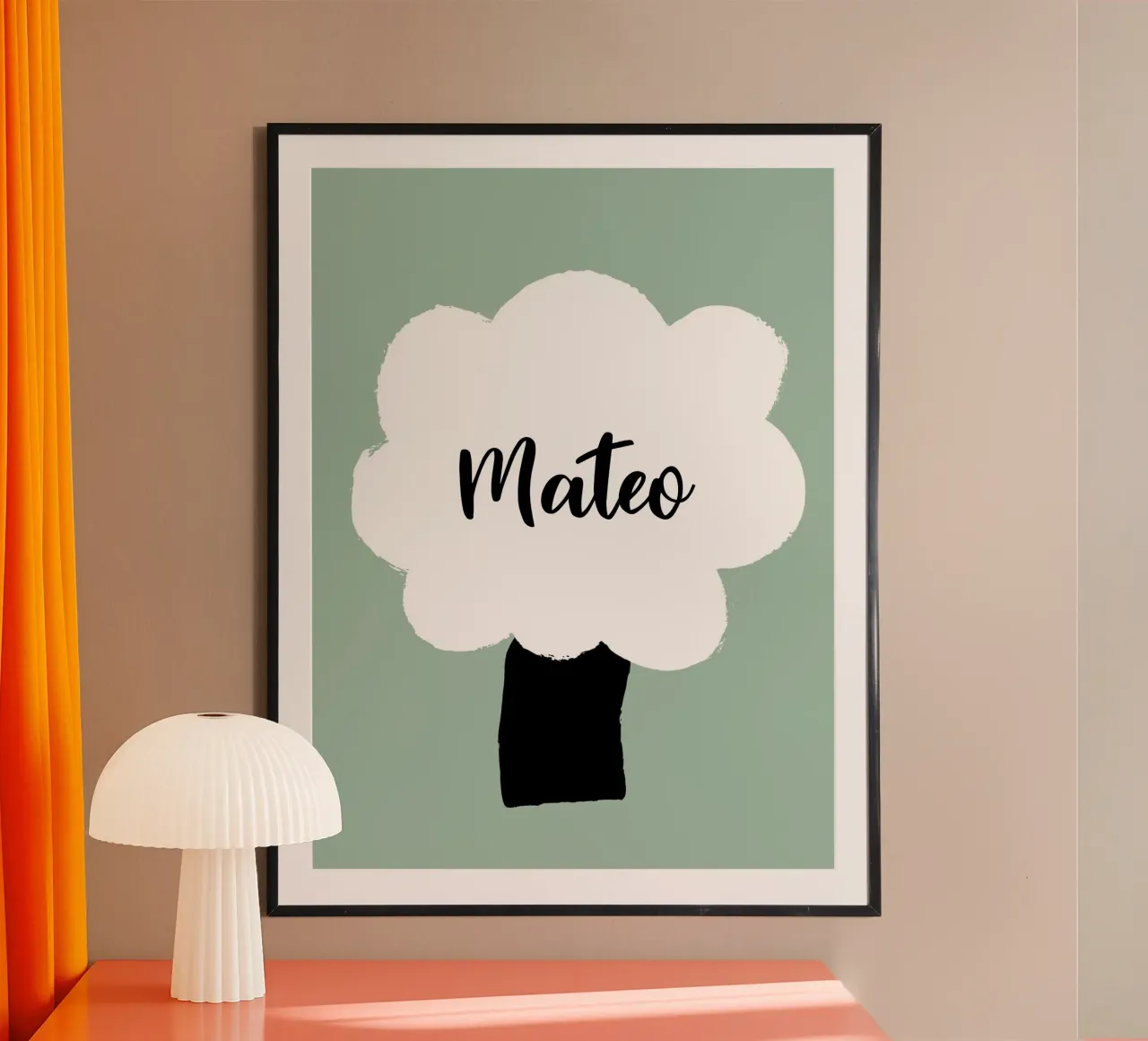 Baum personalisierbar poster con telaio in plastica da All Colours