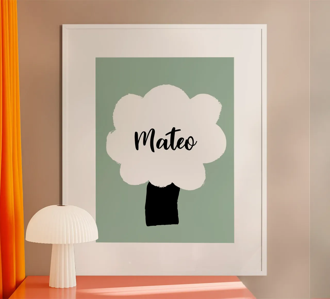 Baum personalisierbar poster con telaio in plastica da All Colours