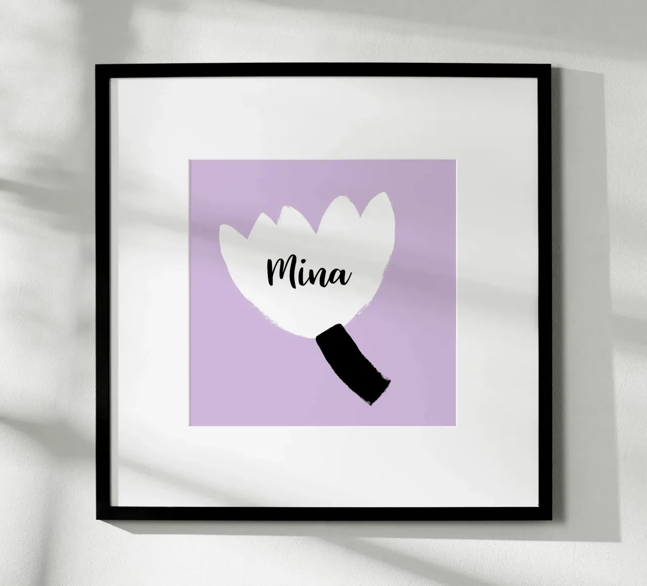 Blume personalisierbar poster con telaio in alluminio da All Colours