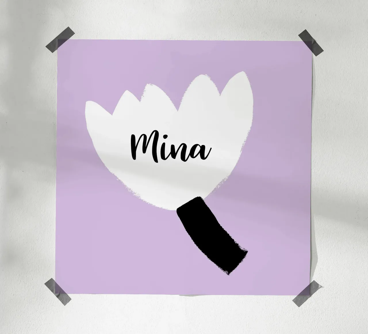 Blume personalisierbar poster con telaio in alluminio da All Colours