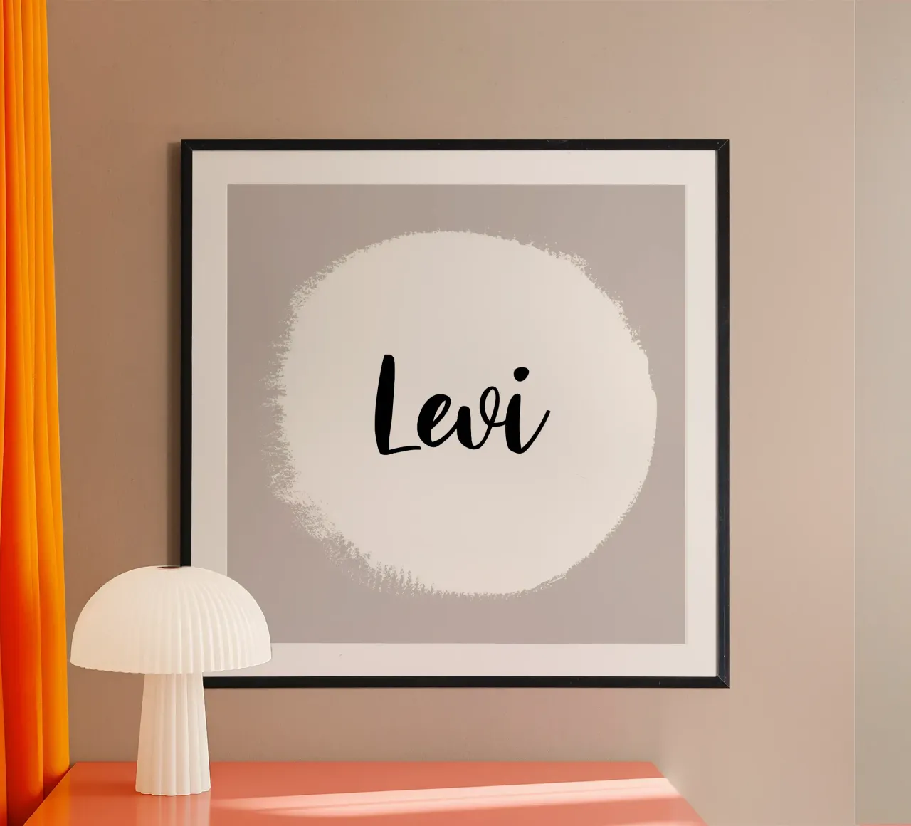 Kreis personalisierbar poster con telaio in alluminio da All Colours