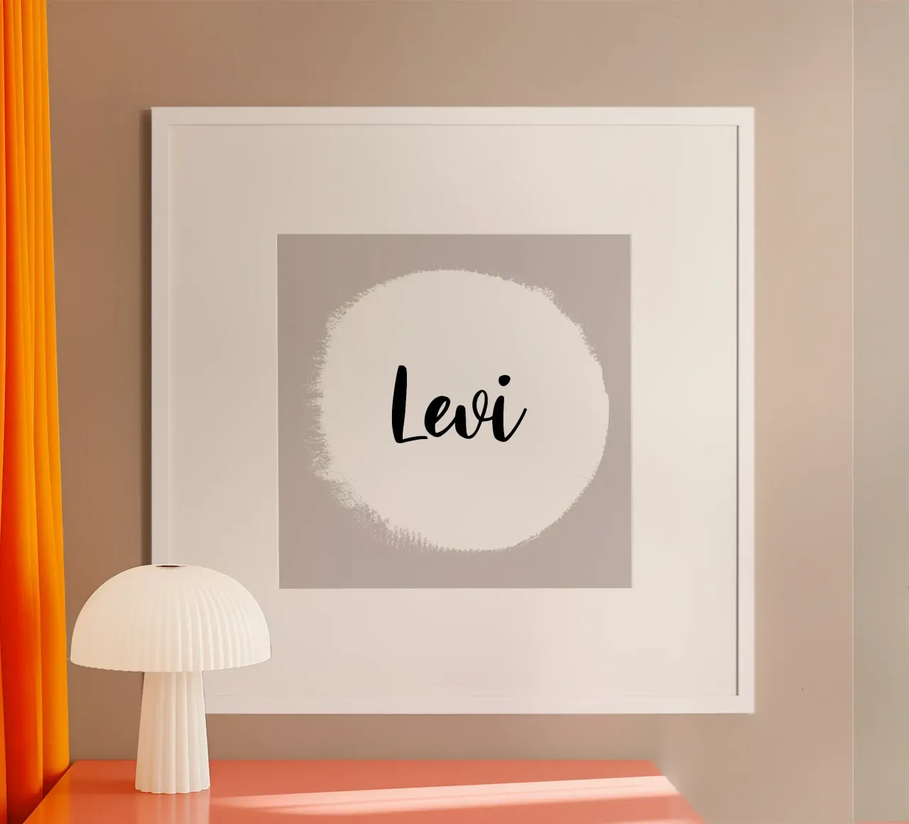 Kreis personalisierbar poster con telaio in alluminio da All Colours
