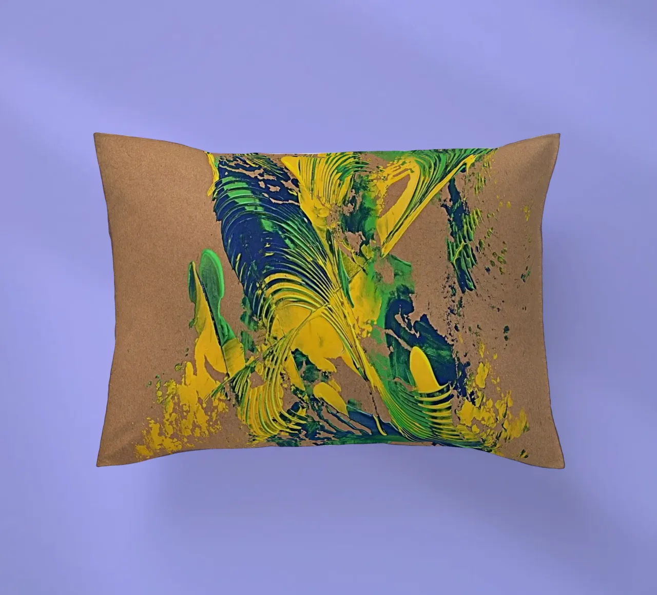 NATURAL STYLE 57 decorative cushion by Thierry Vobmann Abstract painting