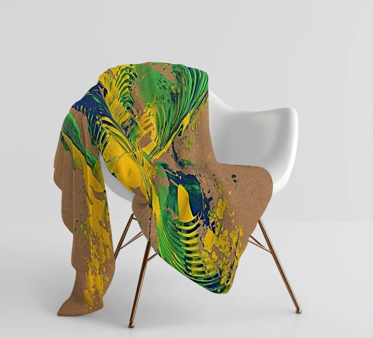 NATURAL STYLE 57 coperta in pile da Thierry Vobmann Abstract painting