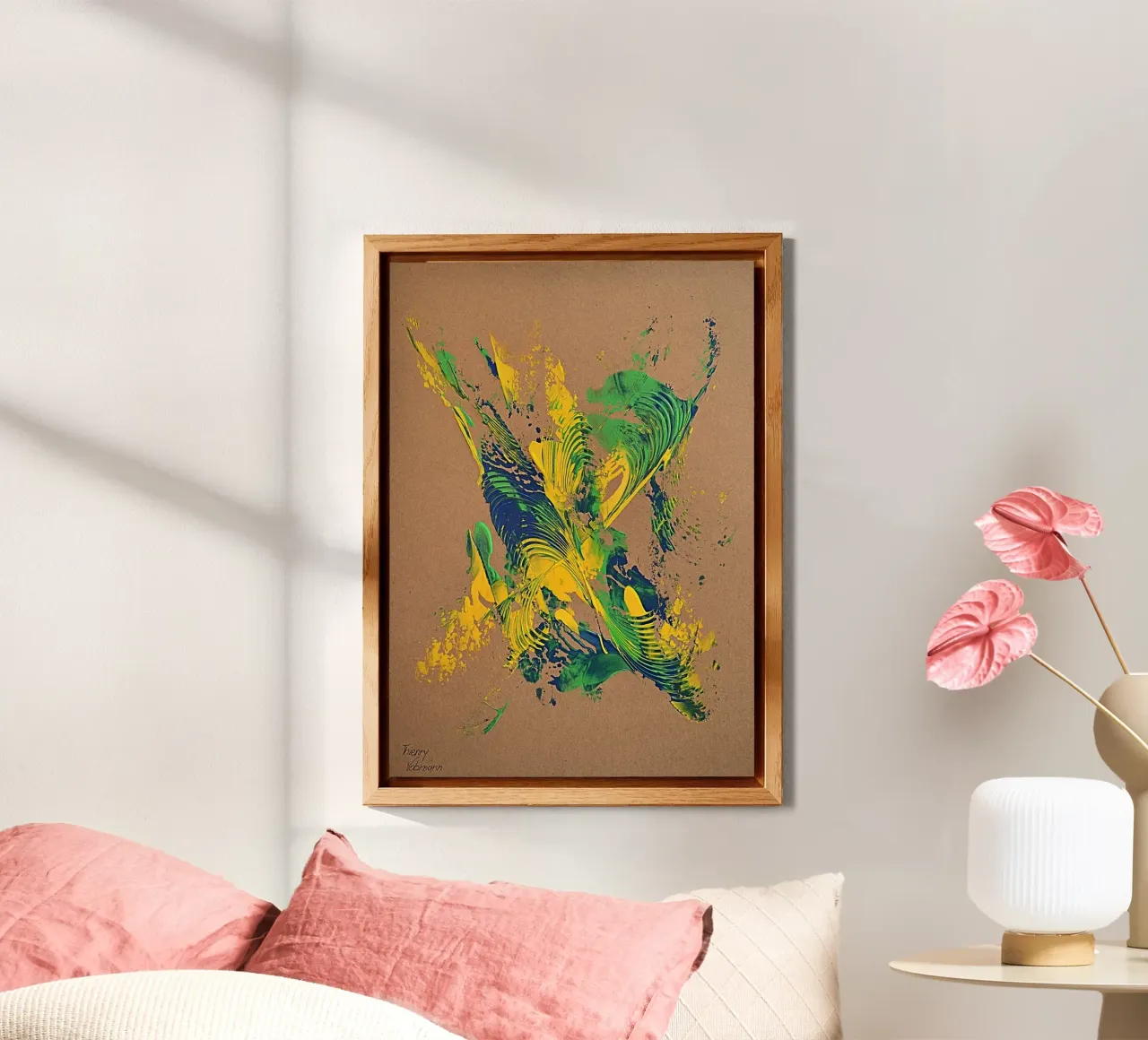 NATURAL STYLE 57 aluminium-dibond van Thierry Vobmann Abstract painting