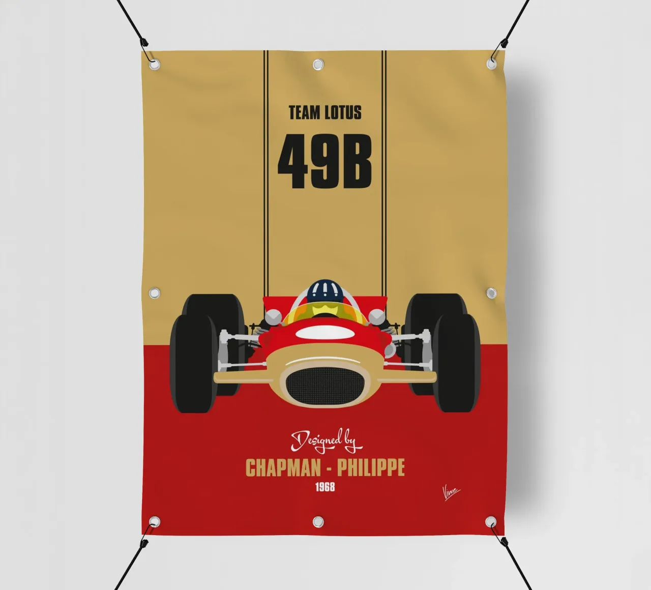 1968 Lotus 49B telo in pvc da Formula Art