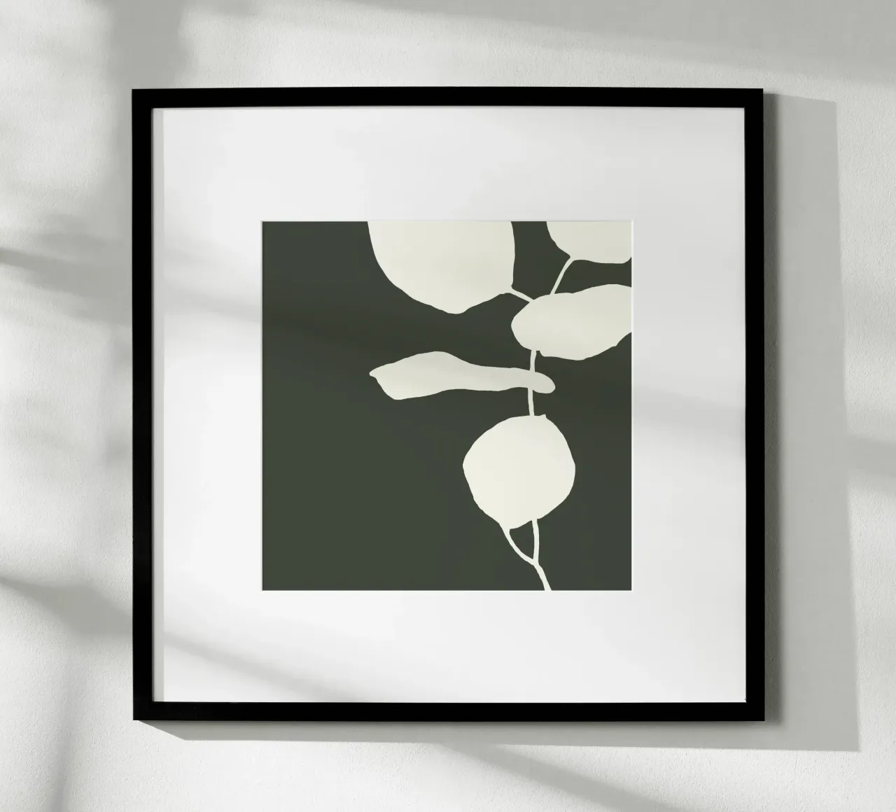 abstract florals no1 poster con telaio in plastica da Andrea Reichhart Art