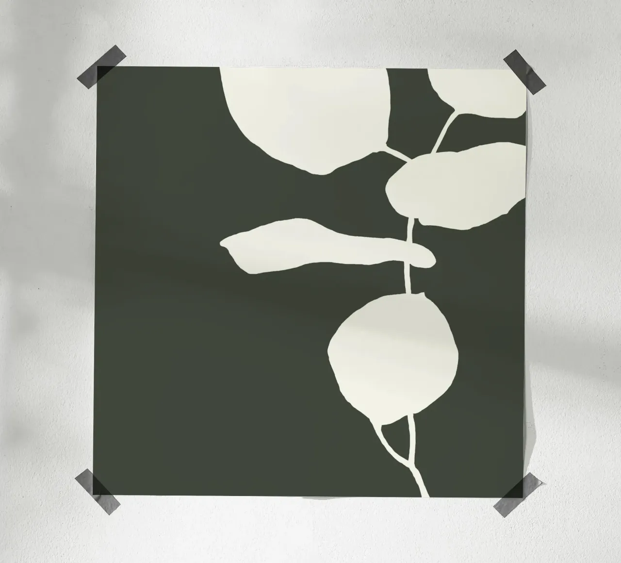 abstract florals no1 poster con telaio in plastica da Andrea Reichhart Art