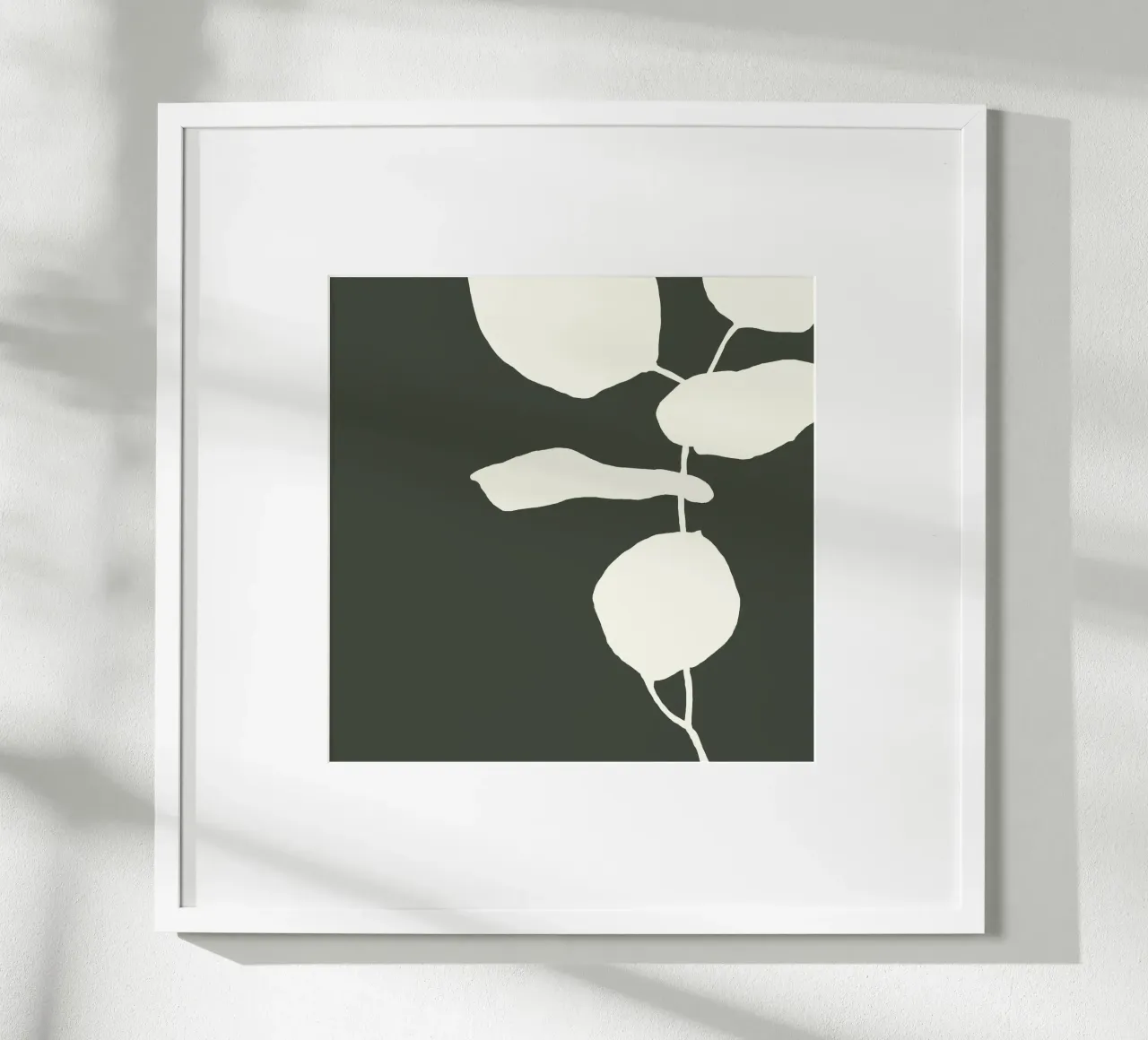 abstract florals no1 poster con telaio in plastica da Andrea Reichhart Art