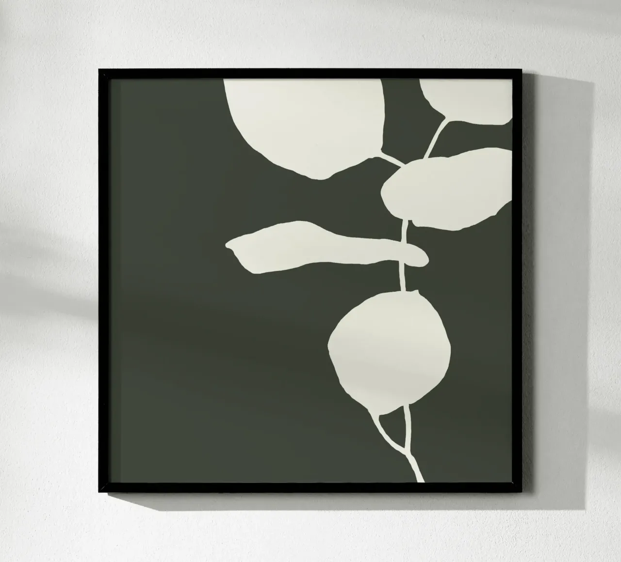 abstract florals no1 poster con telaio in plastica da Andrea Reichhart Art