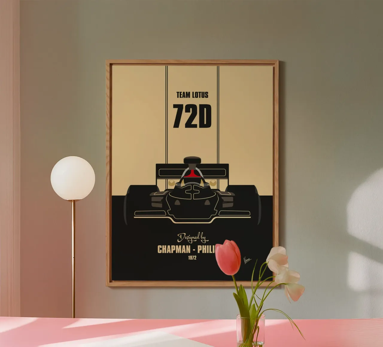 1972 Lotus 72D alluminio dibond da Formula Art