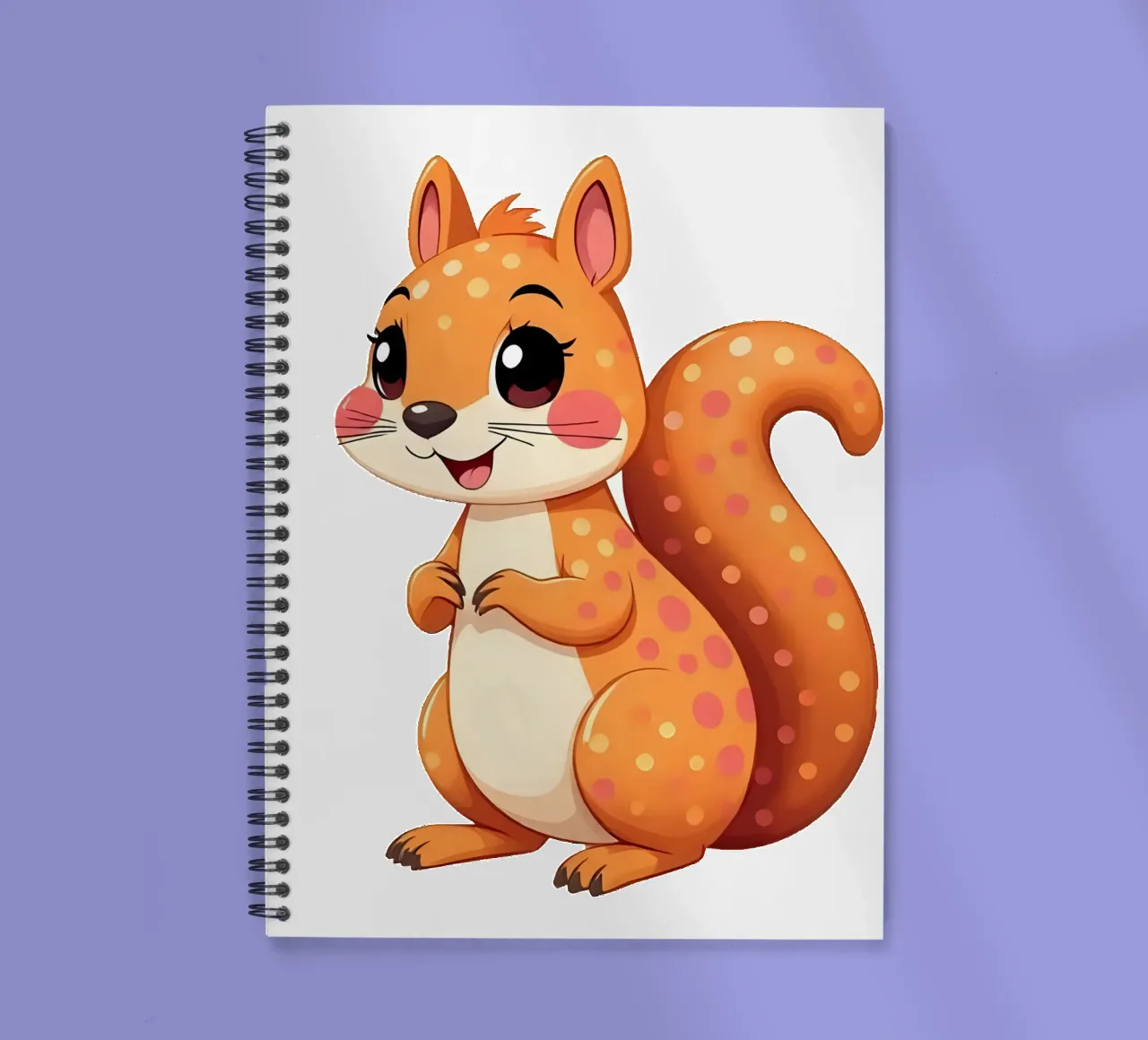Squirrel_2a spiral notebook by Tierisch bunt by LK