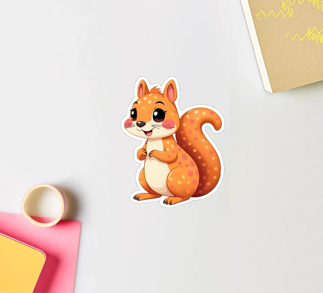 Squirrel_2a sticker by Tierisch bunt by LK
