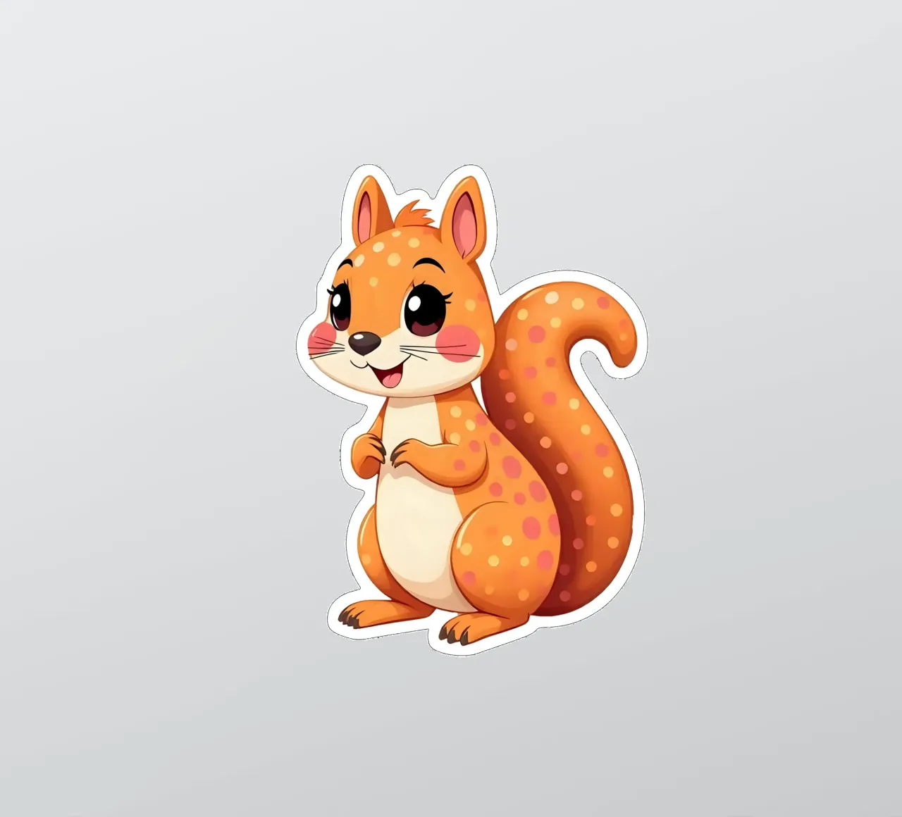 Squirrel_2a sticker by Tierisch bunt by LK