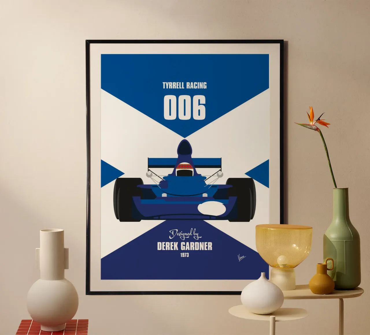 1973 Tyrrell 006 poster da Formula Art