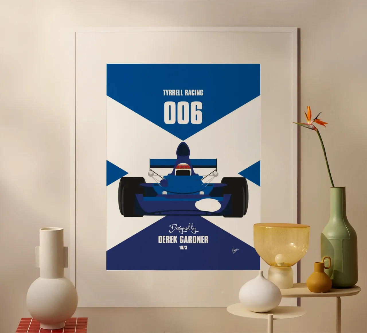 1973 Tyrrell 006 poster da Formula Art