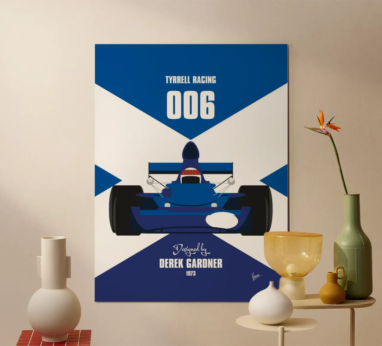 1973 Tyrrell 006 poster da Formula Art