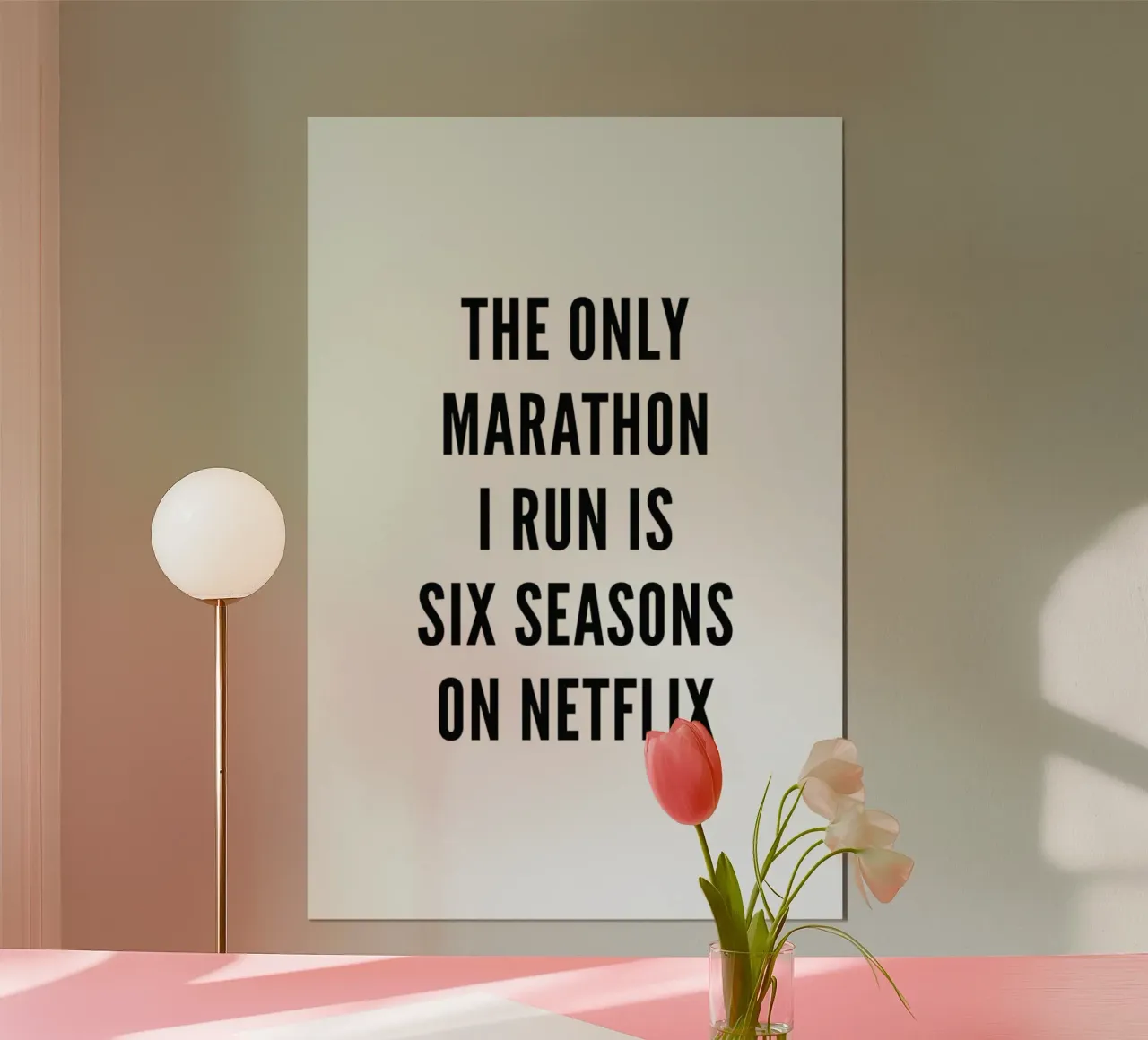 Netflix poster con telaio in legno da Mottos by Sinan Saydik