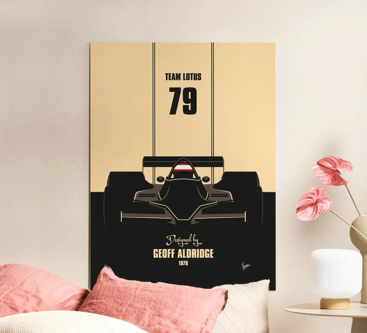 1978 Lotus 79 poster con telaio in alluminio da Formula Art