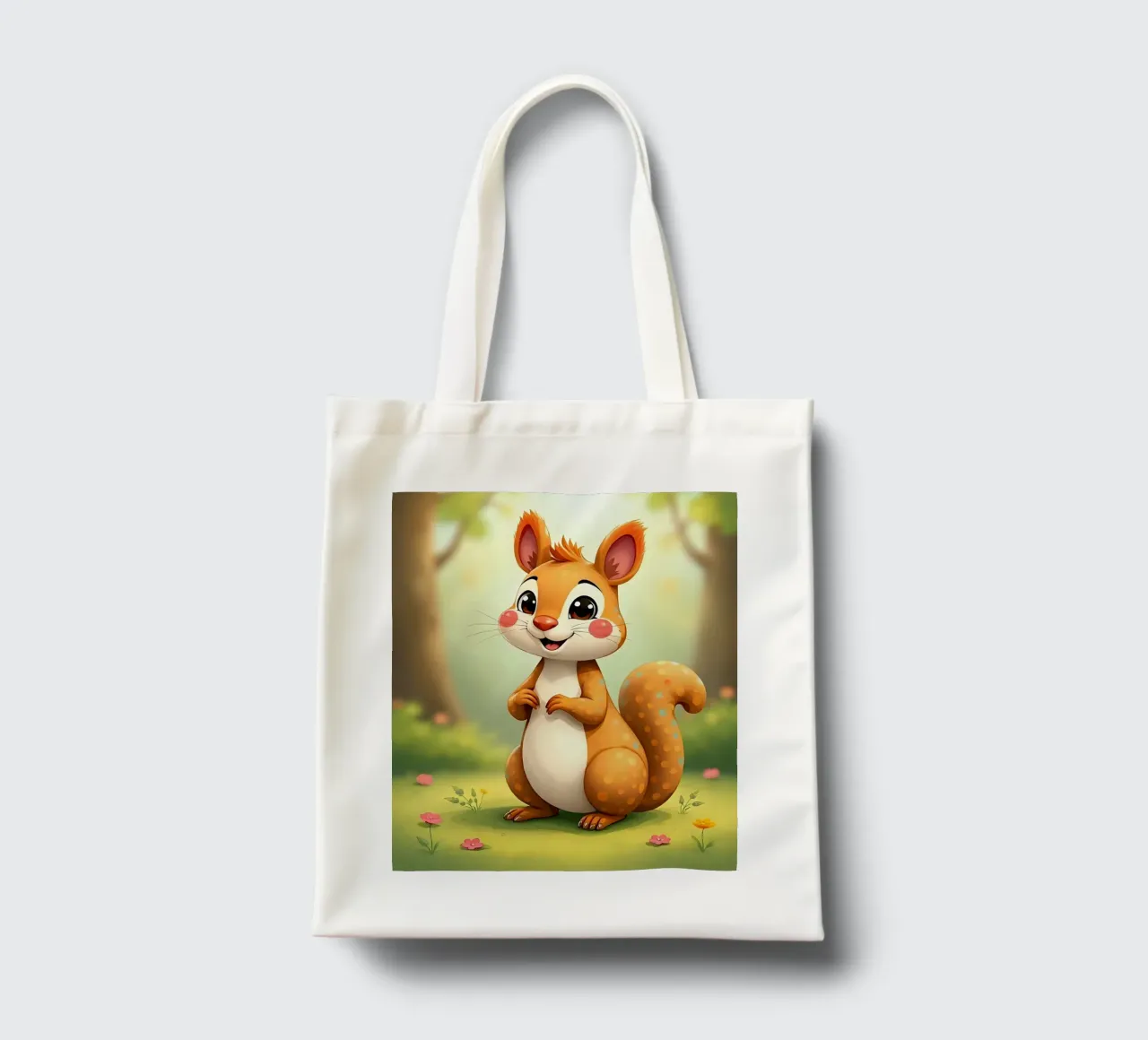 Scoiattolo_3 borsa in juta da Tierisch bunt by LK