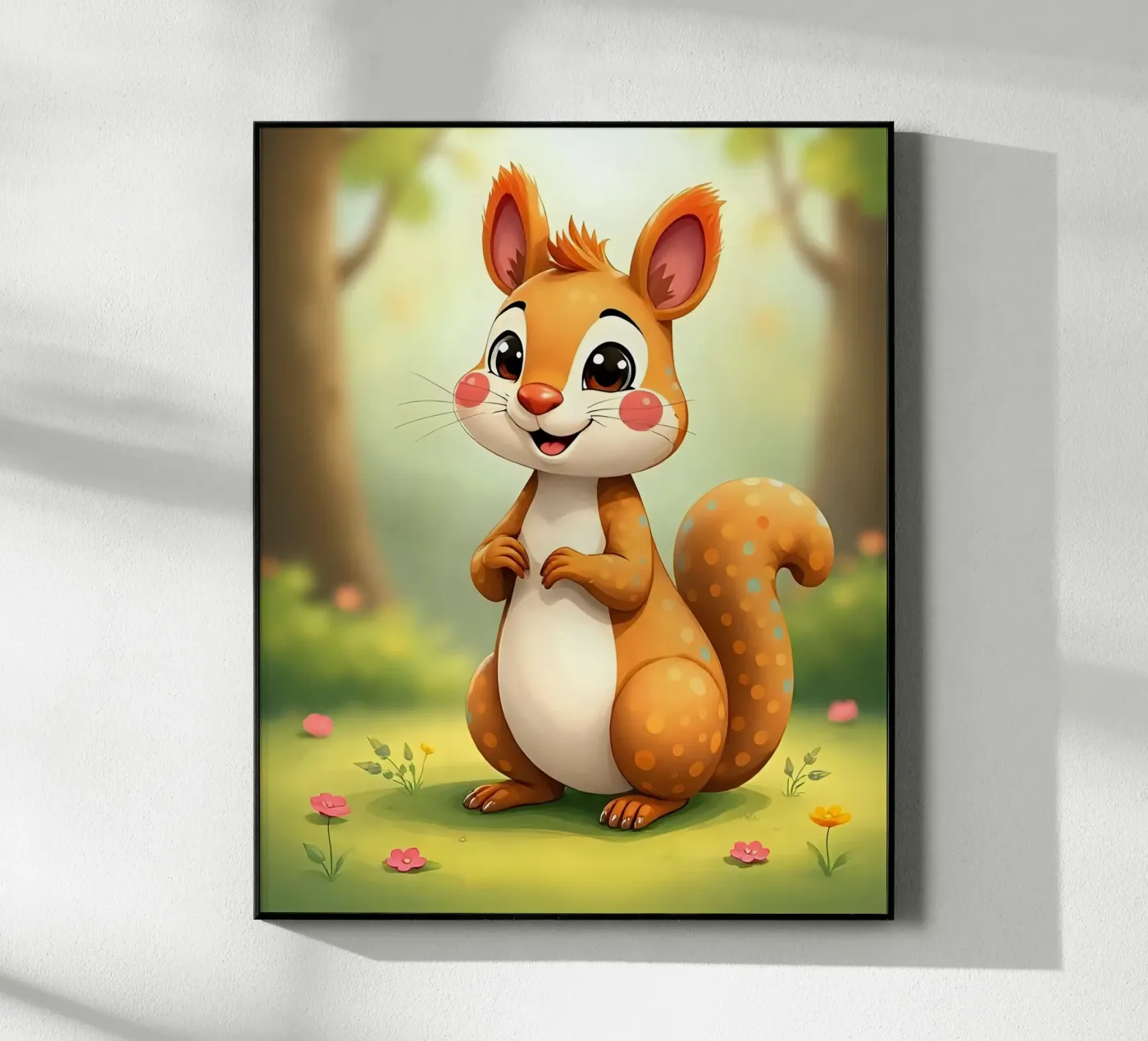 Squirrel_3 acrylic glass by Tierisch bunt by LK