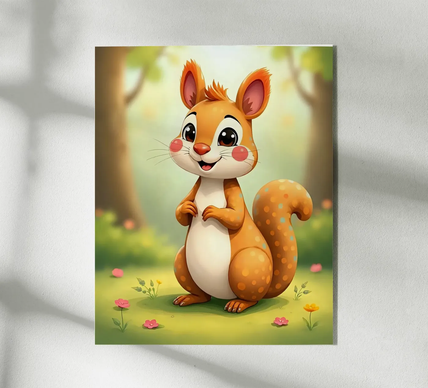 Squirrel_3 acrylic glass by Tierisch bunt by LK