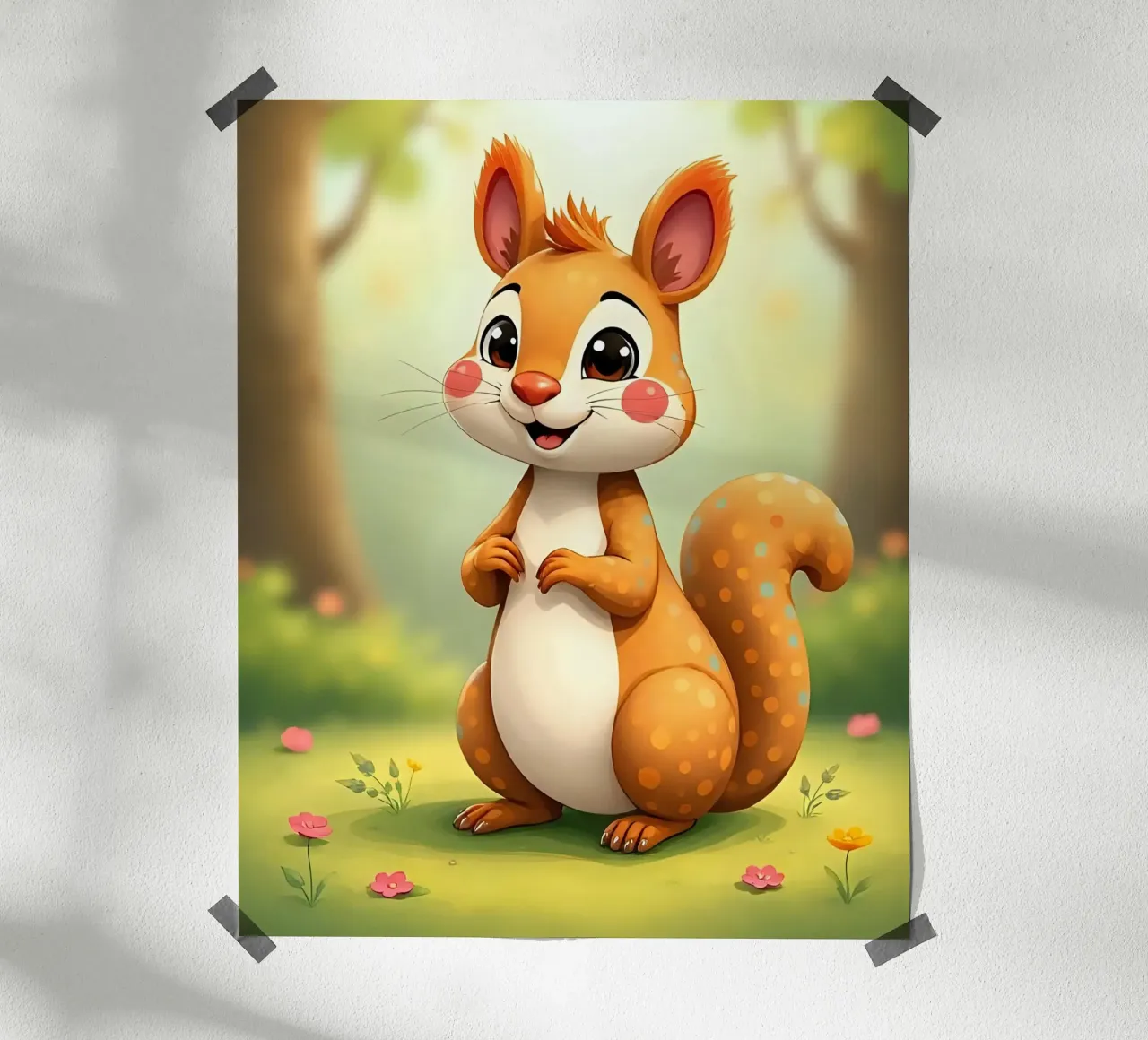 Eichhörnchen_3 Poster von Tierisch bunt by LK