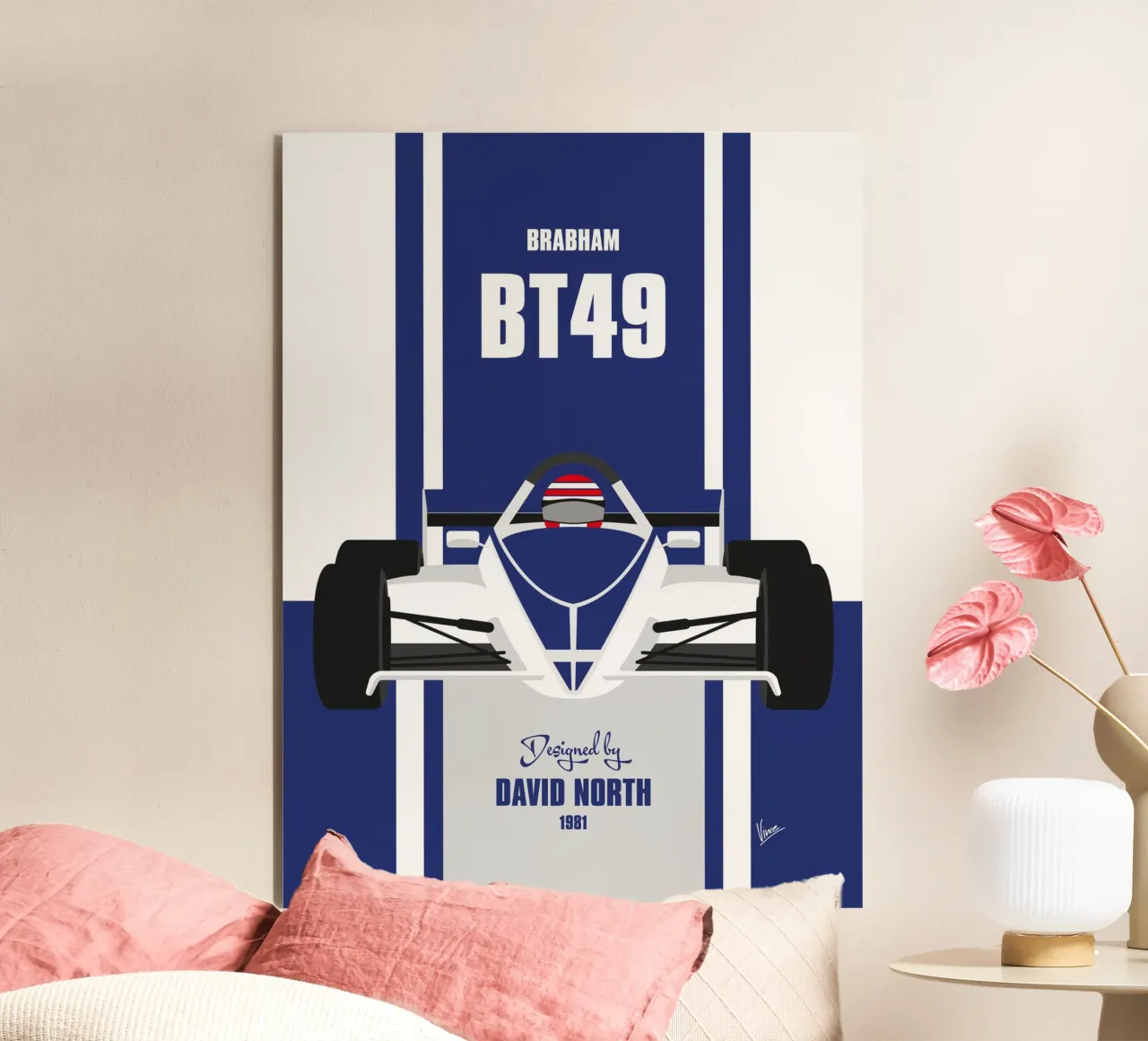 1981 Brabham BT49C alluminio dibond da Formula Art