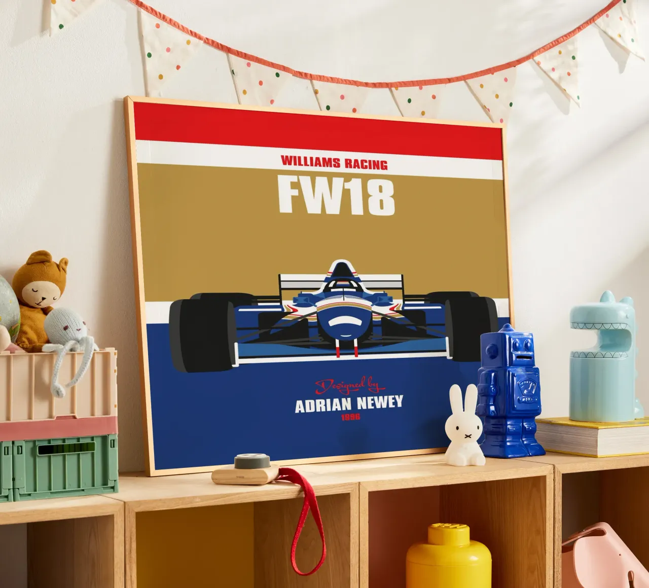 1996 Williams FW18 carta hahnemühle da Formula Art