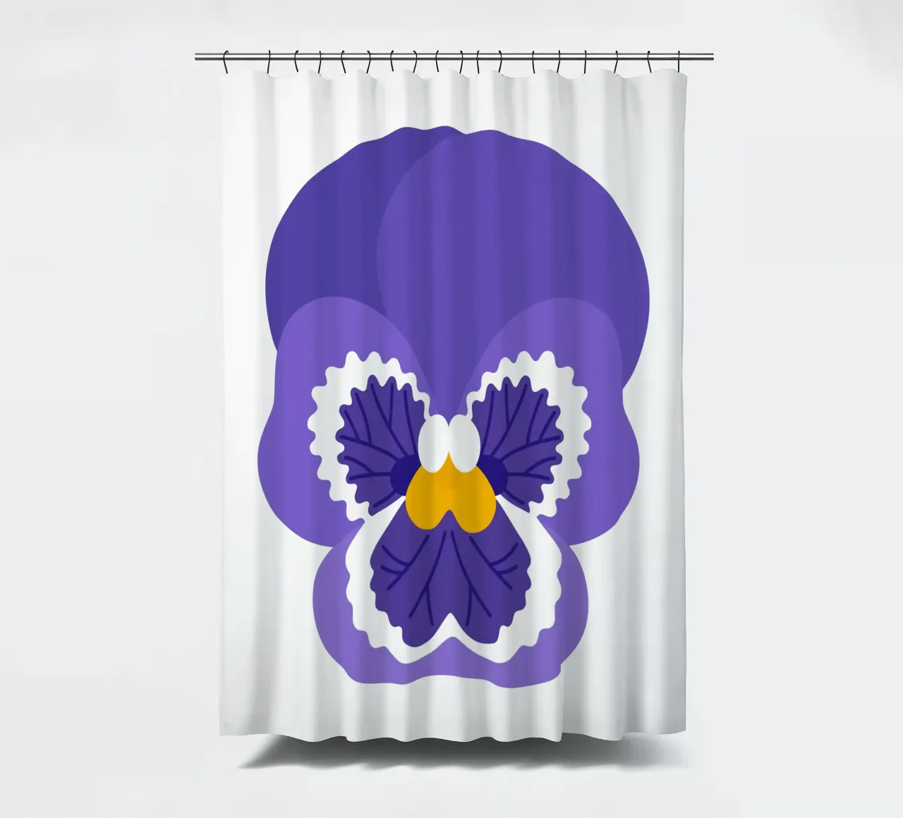 Viola del pensiero tenda da doccia da Lidia Blomgren